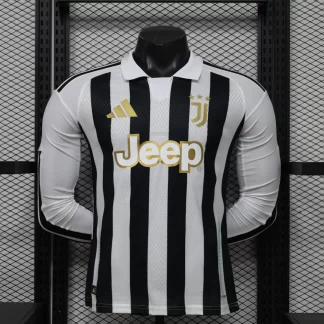 2026/2027 Manga Larga Versión Jugador Juventus Local Camiseta de Fútbol 1:1 Calidad Tailandesa