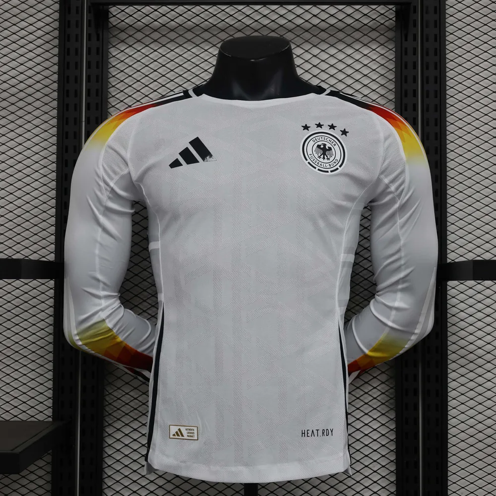 Camiseta de Fútbol Local de Manga Larga Versión Jugador Alemania 2024-2025 Calidad Tailandesa 1:1