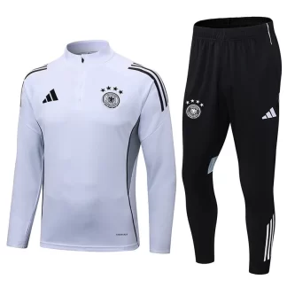 2025/2026 Alemania Chándal de Entrenamiento Semi-Cremallera Blanco Conjunto de Camiseta
