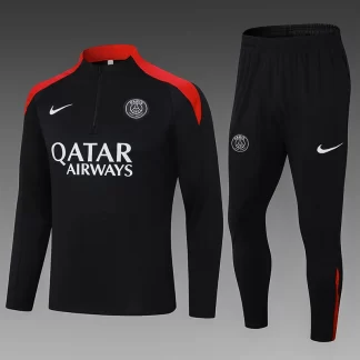 Conjunto de Entrenamiento Semi-Pull PSG Paris Saint-Germain Negro 2024/2025