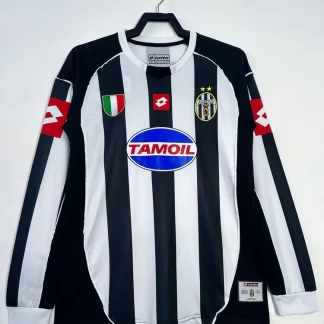 Camiseta Fútbol Retro Juventus Local Manga Larga 2002/2003 Calidad Tailandesa
