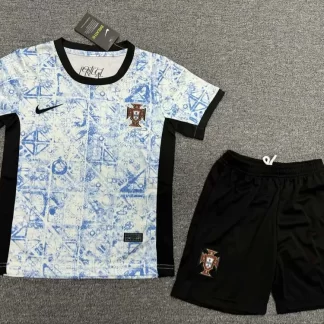 Camiseta de Fútbol Portugal Visitante 2024 1:1 Calidad Tailandesa Talla Infantil