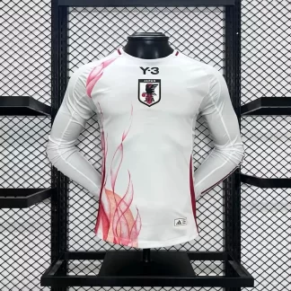 2024-2025 Versión Jugador Camiseta Visitante Japón Manga Larga Calidad Tailandesa