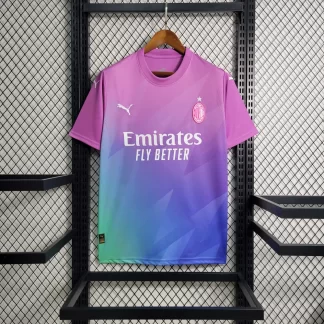 Camiseta de Fútbol 2023/2024 AC Milan Tercera Equipación Visitante Calidad Tailandesa