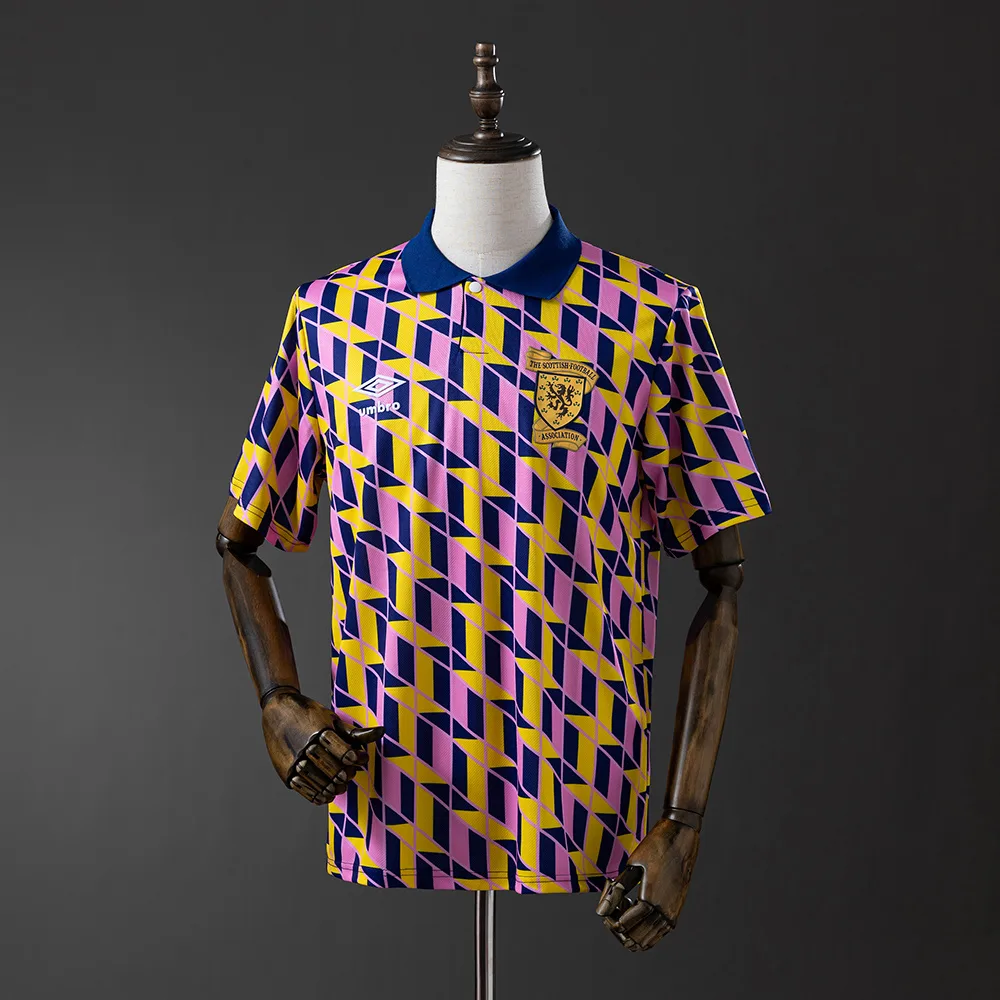 Camiseta Tercera Visitante Retro 1988/1989 Escocia AAA calidad fan