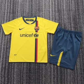 2008/2009 Retro Barcelona Suplente Camiseta de Fútbol Calidad Tailandesa Talla Infantil