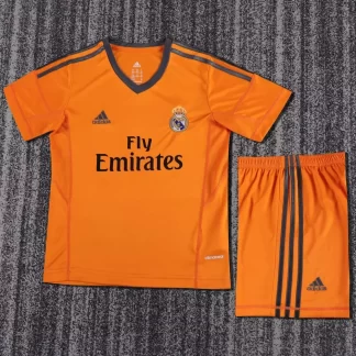 Camiseta de Fútbol Tercera Visitante Retro de Real Madrid 2013-2014 Calidad Tailandesa Talla Infantil