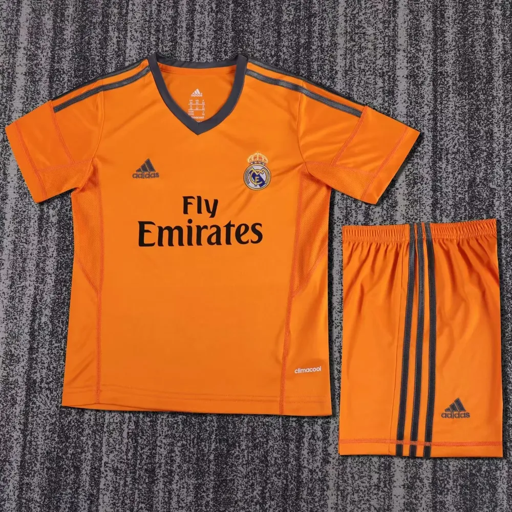 Camiseta de Fútbol Tercera Visitante Retro de Real Madrid 2013-2014 Calidad Tailandesa Talla Infantil