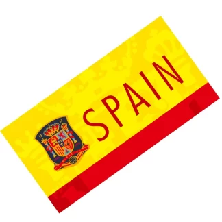 Toalla de playa de fútbol de aficionado de España