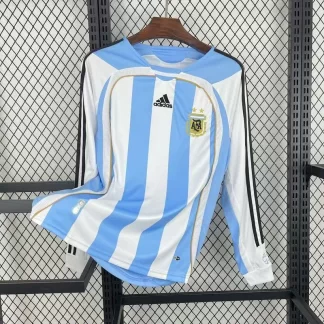 2006-07 Argentina Retro Manga Larga Calidad Tailandesa