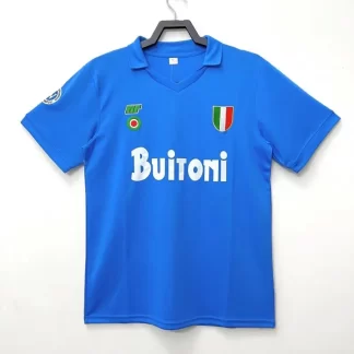 Camiseta de fútbol local retro del Napoli 1987/1988 Calidad Tailandesa