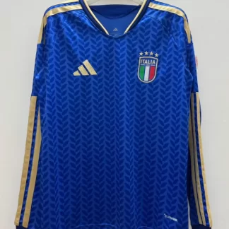 Camiseta de Fútbol Local de Italia 2026 Manga Larga Calidad Tailandesa