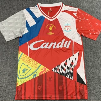 Retro Liverpool Edición Conmemorativa Híbrida Camiseta Calidad Tailandesa