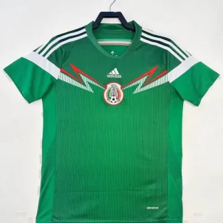Camiseta de fútbol local retro de México 2014 Calidad Tailandesa