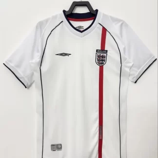 Camiseta de fútbol Retro Local Inglaterra 2002 Calidad Tailandesa
