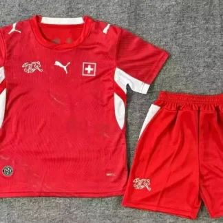 2026 Suiza Local Camiseta de Fútbol 1:1 Calidad Tailandesa Talla Infantil