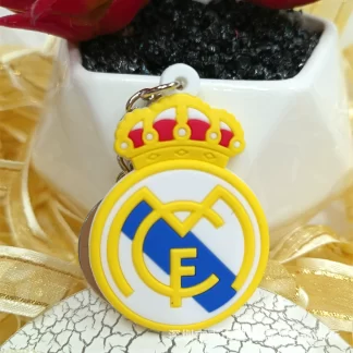 Llavero de PVC de fútbol de aficionado del Real Madrid (Edición Corona)