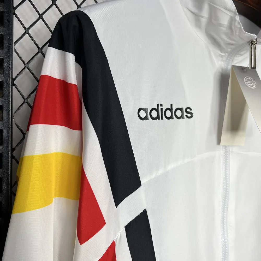 Cortavientos de Alemania 2024-2025 Camiseta de Fútbol Blanca