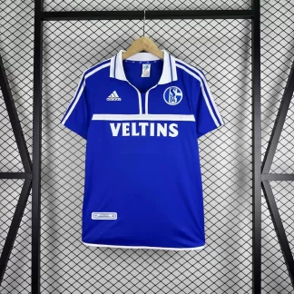 2000/2002 Camiseta de Fútbol Retro Local Schalke 04 1:1 Calidad Tailandesa