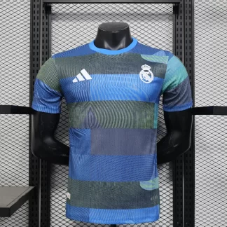 2025/2026 Versión Jugador Real Madrid Ropa de Entrenamiento Prepartido 01 Camiseta de Fútbol Calidad Tailandesa