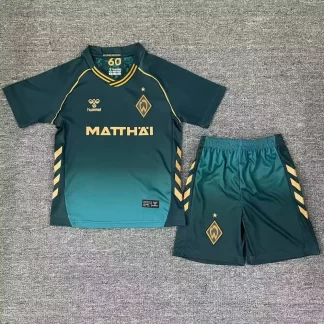 2025/2026 Werder Bremen Tercera Equipación Visitante Camiseta de Fútbol Calidad Tailandesa Talla Infantil