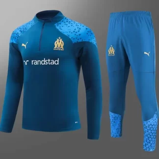 2023/2024 Olympique de Marseille Chándal de Entrenamiento Media Cremallera Azul