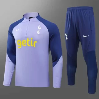 2023 Chándal de Entrenamiento Semi-Cremallera Tottenham Jersey Púrpura Calidad Tailandesa Set
