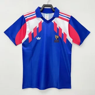 Camiseta de fútbol Retro Francia Local 1990 Calidad Tailandesa