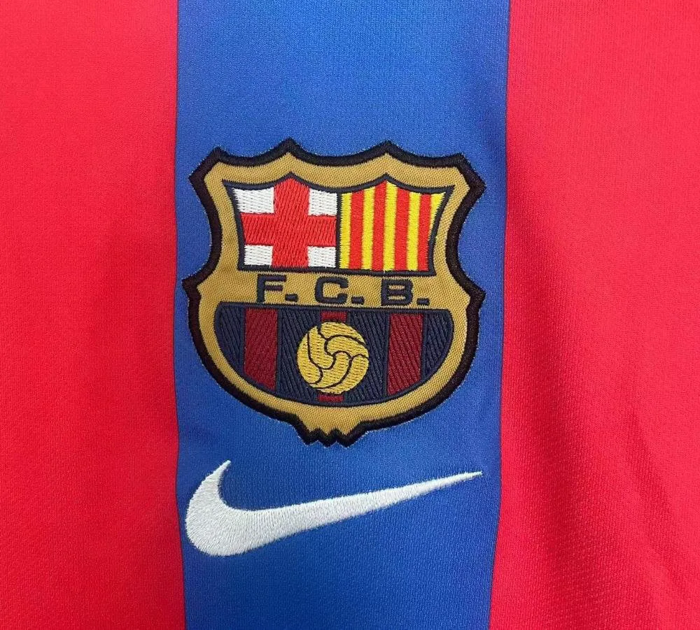 2001/2002 Camiseta de Fútbol Local Retro Barcelona Calidad Tailandesa