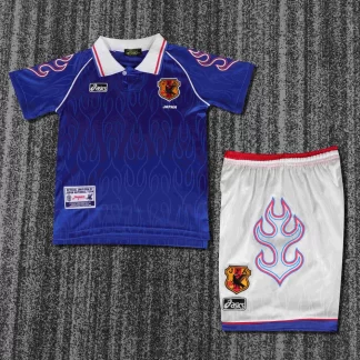 Camiseta de Fútbol Retro Japón Local 1998 Calidad Tailandesa Talla Infantil