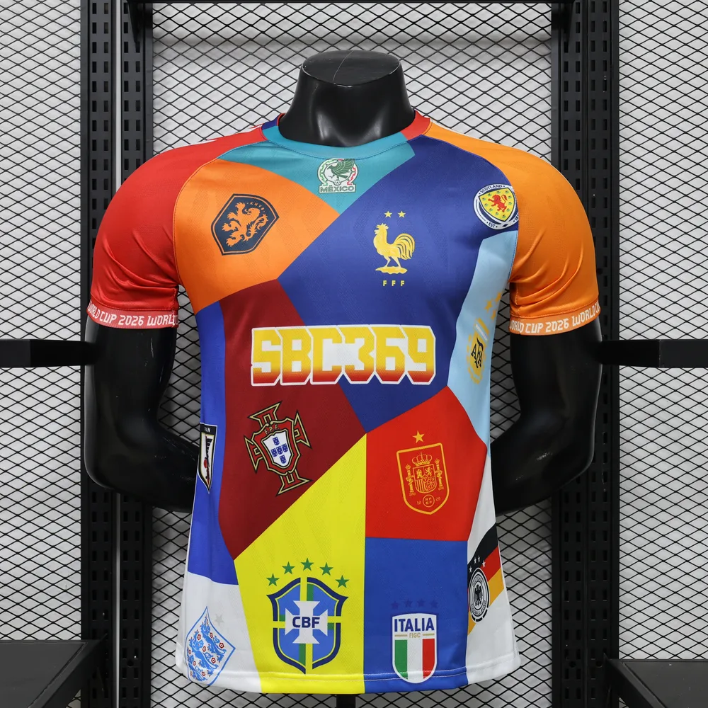 Camiseta de Fútbol Edición Especial de la Selección Nacional de la Copa del Mundo Versión Jugador 2026 AAA calidad para aficionados