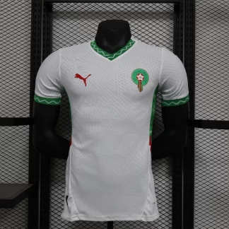Versión Jugador Camiseta de Fútbol Visitante 2025 de la Selección de Marruecos AAA calidad fan