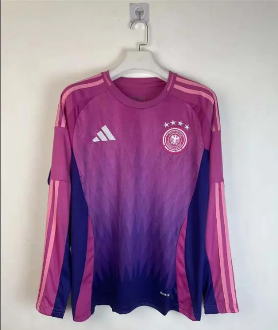 Camiseta de Fútbol Manga Larga 2024 de Alemania Visitante AAA calidad aficionado