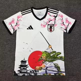 2024/2025 Camiseta de Fútbol Japón One Piece Santoryu Zoro Calidad Tailandesa