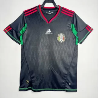 Camiseta de fútbol de visitante retro de México 2010 Calidad Tailandesa