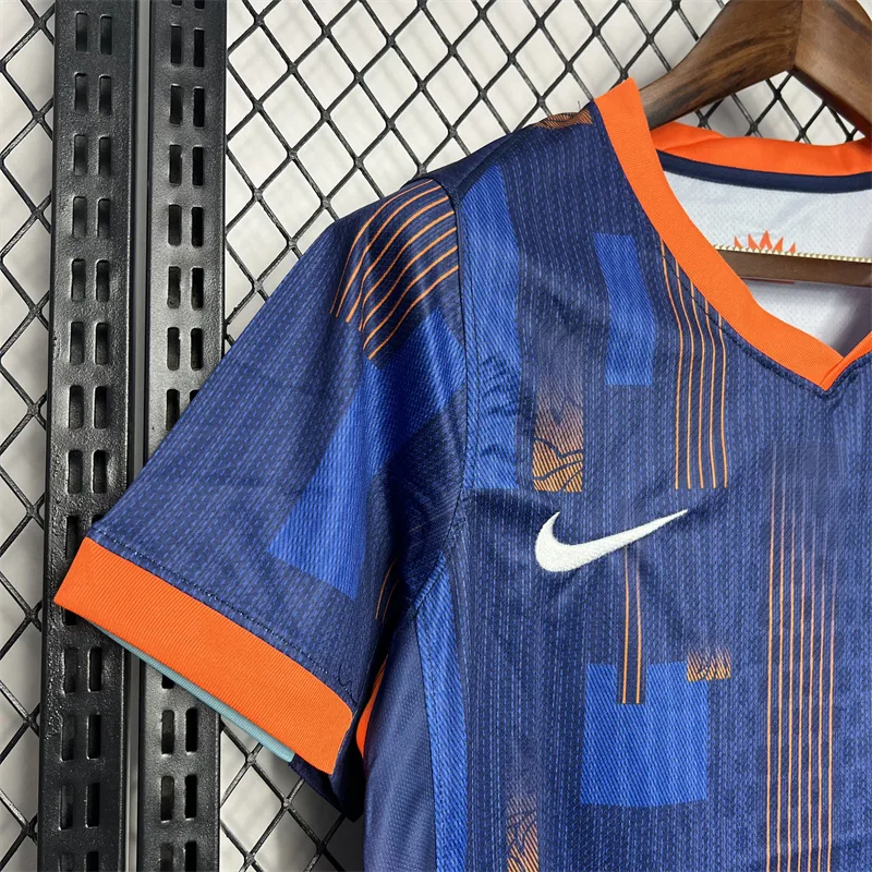 Camiseta de Fútbol Visitante Selección Nacional Países Bajos 2024-2025 Calidad Tailandesa