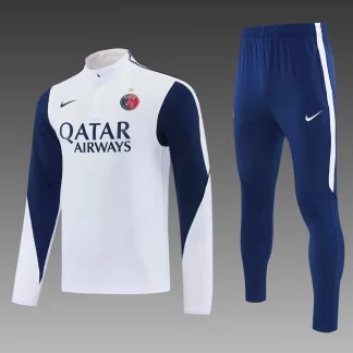 2026/2027 Paris Saint-Germain Chándal de Entrenamiento de Media Pierna Blanco Camiseta de Fútbol 1:1 Calidad Tailandesa