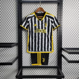 Camiseta de fútbol local de la Juventus 2023/2024 calidad tailandesa talla infantil