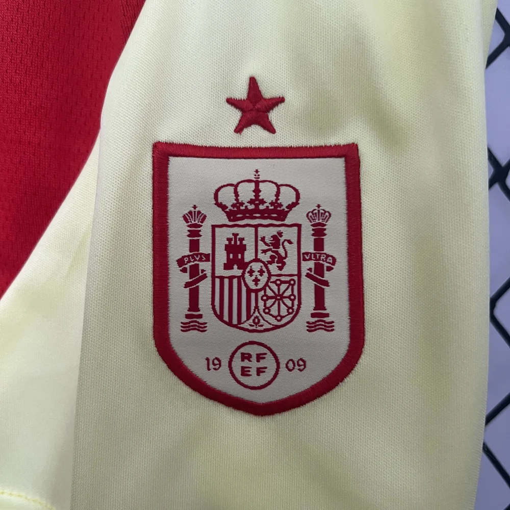 Camiseta de Fútbol 2024 España Visitante AAA calidad fan Talla Infantil