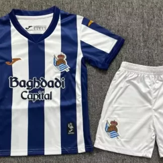 2026/2027 Camiseta de Fútbol Local Real Sociedad 1:1 Calidad Tailandesa Talla Infantil
