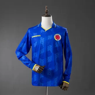 Camiseta Retro 1994 Colombia Away Manga Larga AAA calidad fan