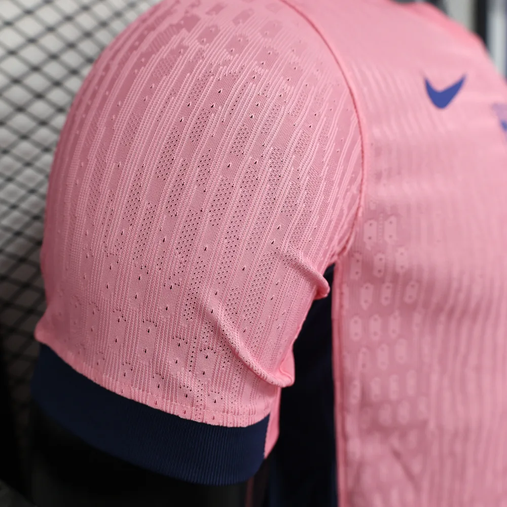 2025/2026 Versión Jugador Barcelona Rosa Sin Número Camiseta de Fútbol Calidad Tailandesa