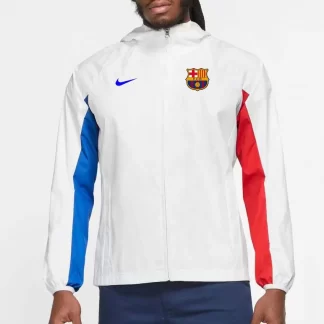 Chaqueta Cortavientos del Barcelona 2023/2024 Blanca