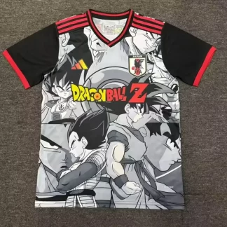 2024/2025 Camiseta de Fútbol Japón Dragon Ball Anime Gris Negro Calidad Tailandesa
