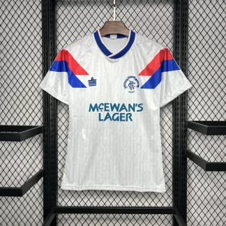 Camiseta de Fútbol Retro 1990/1992 del Rangers Visitante 1:1 Calidad Tailandesa