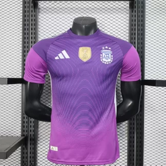 2025/2026 Camiseta Portero Púrpura Argentina Versión Jugador Calidad Tailandesa