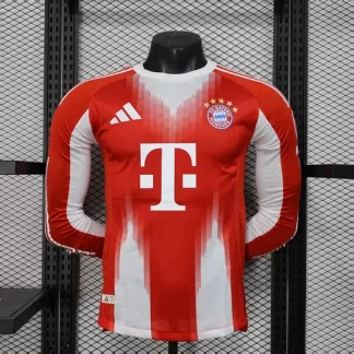 2025-2026 Manga Larga Versión Jugador Camiseta de Fútbol Visitante Bayern Munich Calidad Thai