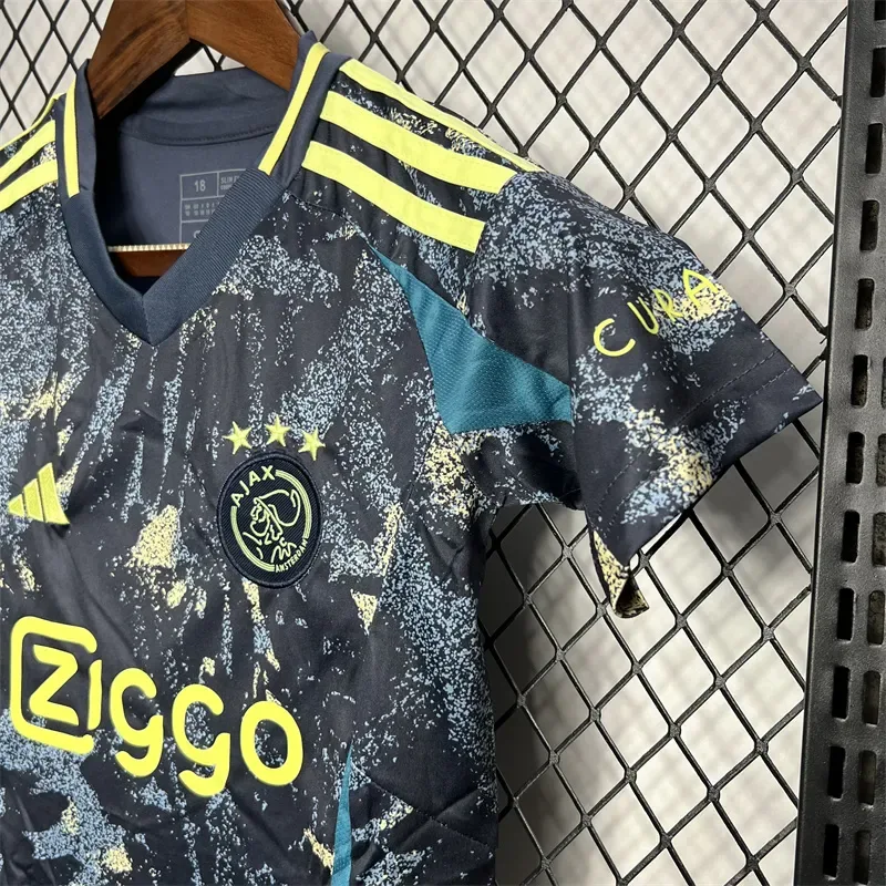 2024/2025 Ajax Visitante Camiseta de Fútbol Calidad Tailandesa Talla Infantil
