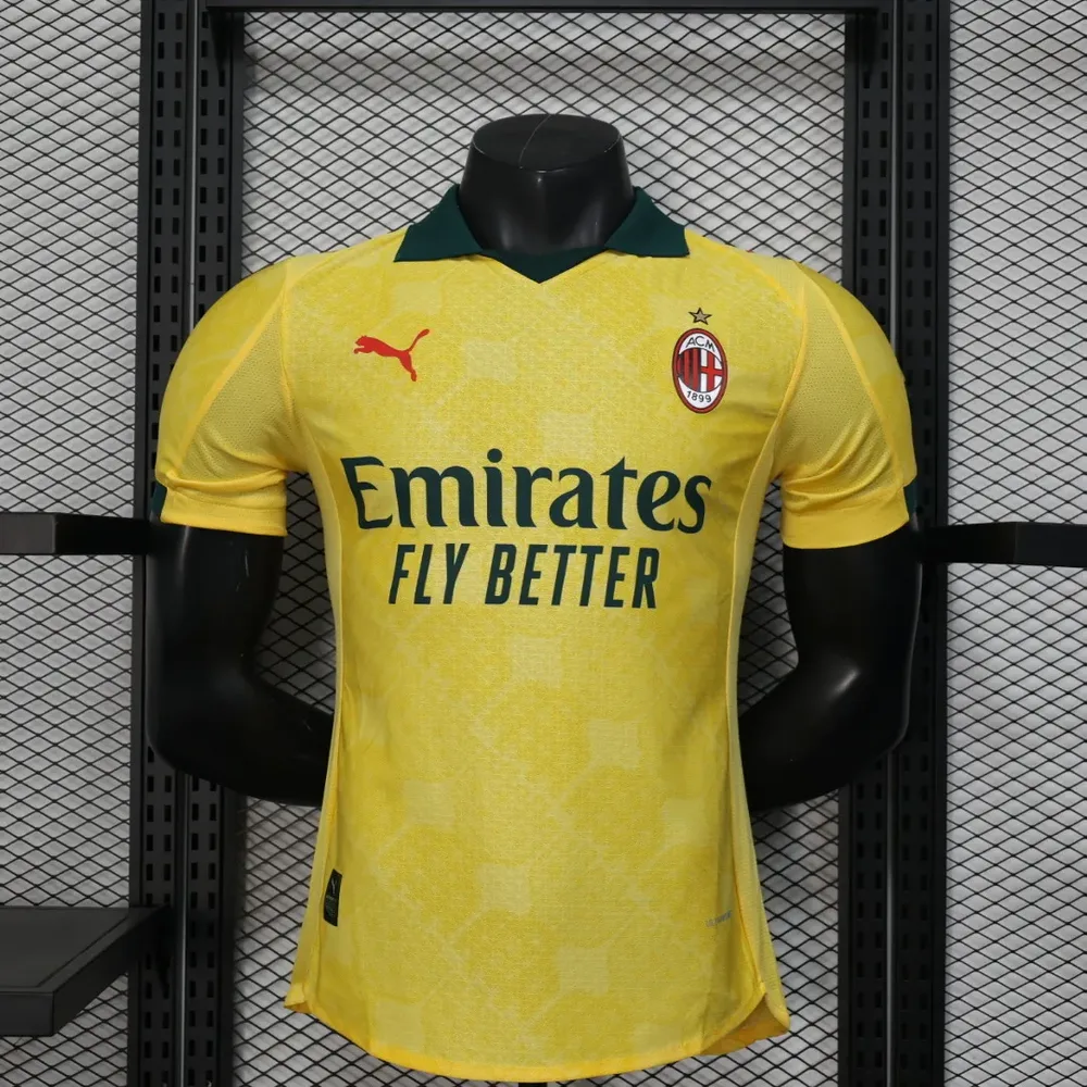 2025/2026 Versión Jugador AC Milan Camiseta Tercera Visitante Fútbol Calidad Tailandesa