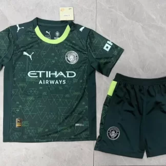 2025/2026 Camiseta de Fútbol Cuarta Visitante Manchester City Calidad Tailandesa Talla Infantil